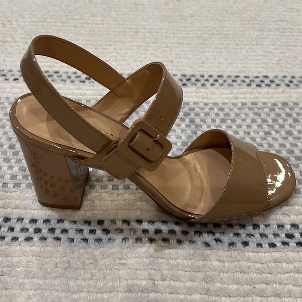 Talbots patent sandals